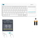  LOGITECH Wireless Touch Keyboard, White K400 PLUS