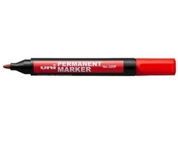  UNI Permanent Marker 320F, Bullet (Red)