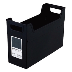  NCL Fit-Colour Storage Organizer/File Box, Black (NS-FCE4S)