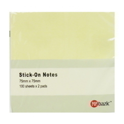  POP BAZIC Sticky Note Pad 3x3" 2P, 100's