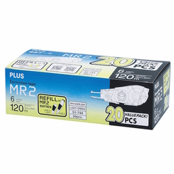  PLUS MR2 Correction Tape Refill 20's, 6mm x 6m (WH646R/20)