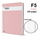  POP BAZIC Hard Cover book, F5 120pg (Pink)