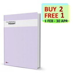  Bundle Sale - POP BAZIC Hard Cover book, F5 200pg (Purple)