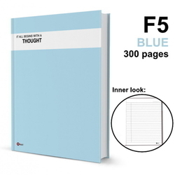  POP BAZIC Hard Cover book, F5 300pg (Blue)
