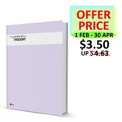  POP BAZIC Hard Cover book, A4 200pg (Purple)