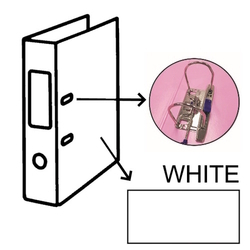 COYEN Matte Lever Arch File, 2" A4 (White) COYEN Matte Lever Arch File, 2" A4 (White)