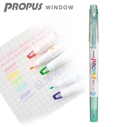  UNI Propus Window Twin Tip Soft Colour Highlighter PUS-102T (Aqua Blue)