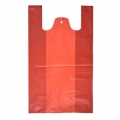  Plastic Singlet Bag Red - L  (19" x 22.8")
