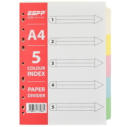  ESPP Paper Divider A4 5 Colour 10's