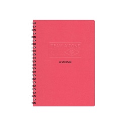  AZONE Team Ring Notebook, A5 (Red)