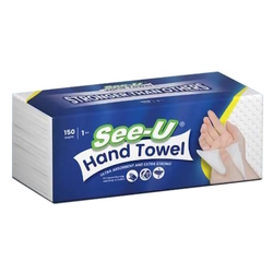  SEE-U 1Ply L-Fold Hand Towel 150 Sheets x 40 Pkt/Ctn