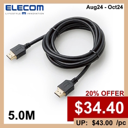  20%OFF - ELECOM High Speed 4K x 2K HDMI Cable DH-HD14ER Series 5.0M