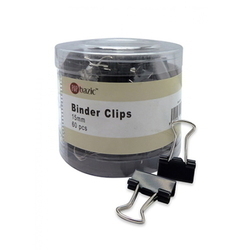  Anniversary Sales - POP BAZIC Black Binder Clip PB3216, 15mm 60's