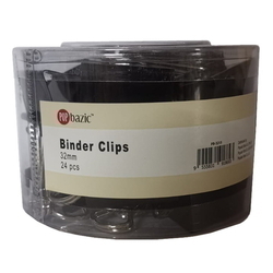  POP BAZIC Blk Binder Clip PB3213, 32mm 24's