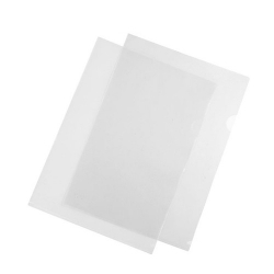  PLUS L-Shape Folder, A4 10's (Trans.)