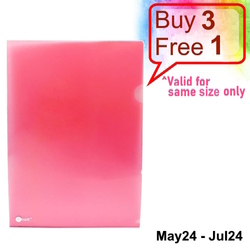  Anniversary Sales - POP BAZIC L-Shape Folder, A4 12's (Red)