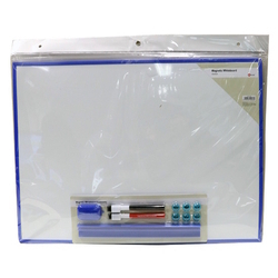  POP BAZIC Magnetic Whiteboard Set, 60cm x 45cm (Blue Frame)