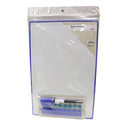  POP BAZIC Magnetic Whiteboard Set, 30cm x 45cm (Blue Frame)