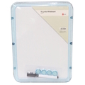  POP BAZIC Magnetic Whiteboard Set, 8.5" x 11" (Blue Frame)