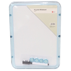  POP BAZIC Magnetic Whiteboard Set, 8.5" x 11" (Blue Frame)