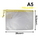  POP BAZIC PVC Soft Mesh Bag, A5 (Yellow)