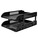  DELI Plastic Letter Tray, 2-Tier, Black (E9216)