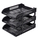  DELI Plastic Letter Tray, 2-Tier, Black (E9217)