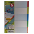  PENTEX PVC Colour Index Divider A4 (5 Colour)