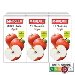  MARIGOLD 100 Apple Juice 200ml x 24's