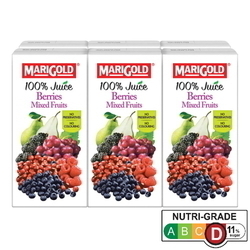  MARIGOLD 100% Juice Berries Mixed Fruits 24's x 200ml