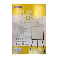  ESPP Flipchart Pad 2131N, 21" x 31" x 50 Sheets/Pad (with 4 Holes)