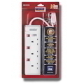  MORRIES 3-Way Extension Cord MS3233,3m (Surge Protector)