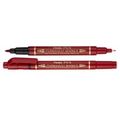  PENTEL Twin Tip Permanent Marker (Red)