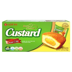  LOTTE Happy Promise - Custard Cream Cake, 138g/6's