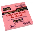  SUREMARK Brilliant Sticky Notes Pad SQ-6654/BPK, 3"x3" x 80 Sheets/Pad (Pink)