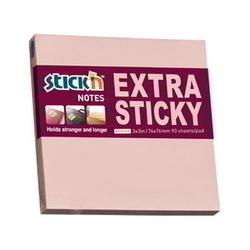  HOPAX Extra Sticky Notes 21661 3" x 3", 90Shts (Pink)