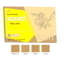  HOPAX Kraft Magic Pads 21809, 6" x 8.5'' (15 Shts x 5 Pads)