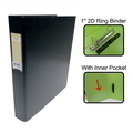  POP BAZIC PP 2D Ring File, 1.5" A4 (Blk)