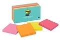  3M Post-it S. Sticky Note, 3x3'' 12 Pads (Miami)