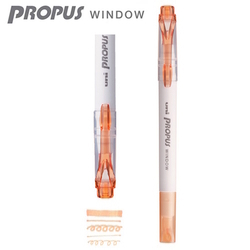  UNI Propus Window Twin Tip Smoke Colour Highlighter PUS-103T (Smoke Orange)