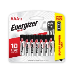  ENERGIZER Max Battery AAA, 12's