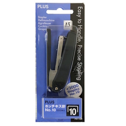  PLUS Stapler PS-10E with 2 Staples, Dark Grey (31071)