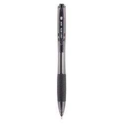  DELI Retractable Ball Pen, 0.7mm 12's (Blk)