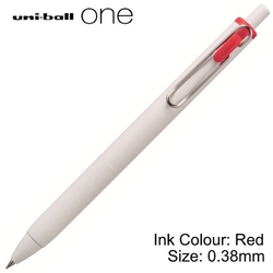 UNI Uniball One Retractable Gel Pen UMN-S-38, 0.38mm (Red) UNI Uniball One Retractable Gel Pen UMN-S-38, 0.38mm (Red)