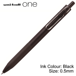UNI Uniball One Retractable Gel Pen UMN-S-05, 0.5mm (Black Barrel) UNI Uniball One Retractable Gel Pen UMN-S-05, 0.5mm (Black Barrel)