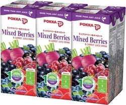  POKKA Berries & Carrot Juice, 250ml x 24's