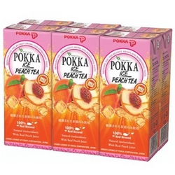  POKKA Ice Peach Tea, 250mlx24's