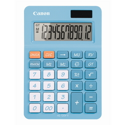  CANON 12-Digits Calculator AS120V II (P.Blue)
