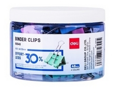  DELI Colour Binder Clip E8554S, 25mm 48's