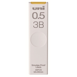  UNI 3B Pencil Lead UL-S-05-40-3B, 0.5mm 40's